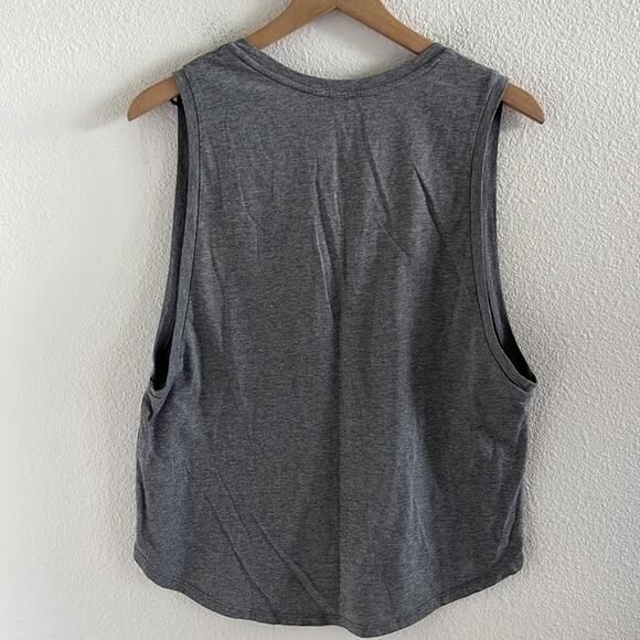 Fabletics Janis Muscle Tank Gray Mindset is Everything Graphic Active Yoga Tank - Picture 6 of 7